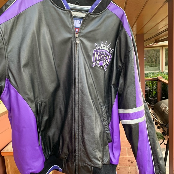 LEATHER SACRAMENTO KINGS JACKET - Picture 4 of 5